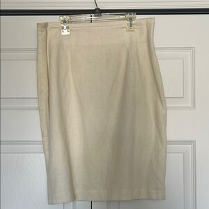 1990s Vintage Elegant Cream Skirt
